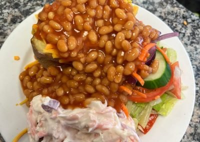 Jacket Potato Beans Coleslaw